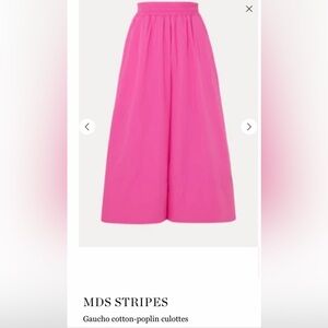 M.D.S Stripes Women’s Fuchsia A-Line Culottes with side slits and pockets
